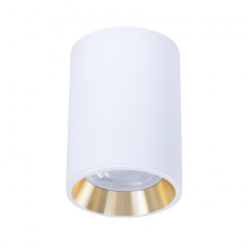 spectrumLED MINI IP20 kerek, ház fehér, gyűrű arany, perem fehér világítás