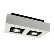 spectrumLED MIRORA GU10 X2 IP20 négyszögletes fehér/fekete világítás