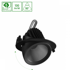spectrumLED SAL SILENA 2 830 27W 230V 50DEG BLACK WITH EMERGENCY MODULE világítás