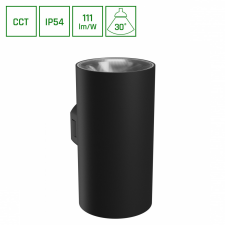 spectrumLED TORRE 18W 230V IP54 CCT 99x78x162 mm kerek fekete kültéri világítás