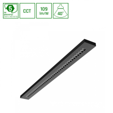 spectrumLED WLD PLANK 20W/30W/40W CCT 230V 40° IP20 1195X100X25 Fekete világítás