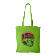  Speed is what i need - Bevásárló táska zöld ajándéktárgy