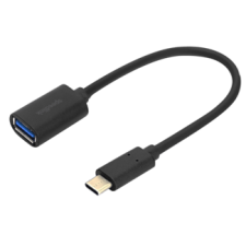 speed link USB-C-ről USB-A-ra adapter, 0.15m (Sl180008Bk) kábel és adapter