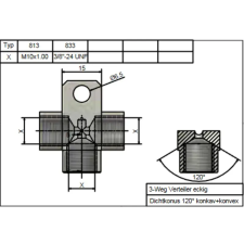 SPEEDBRAKES 813 alumínium elosztó SPEEDBRAKES  Motor alkatrészek Membránok, szívócsonkok egyéb motorkerékpár alkatrész