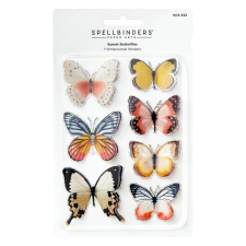 Spellbinders Sunset 3D Pillangó matrica Butterflies Stickers (7 db) matrica