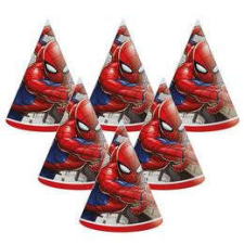  Spiderman crime - Pókember parti kalap - 6 db-os party kellék