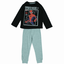  Spiderman hosszú pizsama, 1208-as modell, fekete/szürke, 134 cm, 9 év gyerek hálóing, pizsama