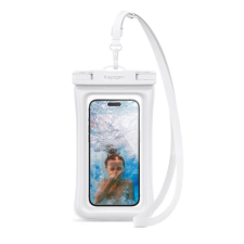 Spigen a610 vízhatlan / vízálló tok, aqua (ipx8, nyakba akasztható, légbuborékos, 6.9&quot; méret) fehér acs06010 tok és táska