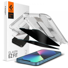 Spigen AGL03388 Apple iPhone 13 / 13 Pro / 14 Spigen GlastR EZ Fit edzett üveg képernyővédő fólia, felhelyezést segítő kerettel, 2db-os csomag, betekintés gátlós mobiltelefon kellék