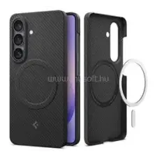 Spigen AIR SKIN ARAMID MAGSAFE műanyag telefonvédő (ultravékony, mágneses, karbon minta) FEKETE (ACS11059) tok és táska