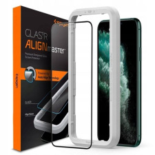 Spigen AlignMaster Full Cover iPhone 11 Pro Max edzett üveg kijelzővédő (AGL00098) (AGL00098) mobiltelefon kellék