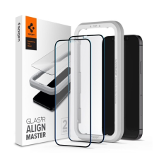 Spigen AlignMaster Glas.tR Apple iPhone 12/12 Pro Tempered kijelzővédő fólia (2db) mobiltelefon kellék
