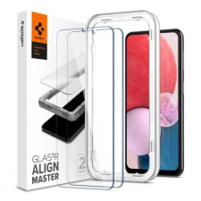Spigen AlignMaster Glas.tR Samsung Galaxy A13 Tempered kijelzővédő fólia (AGL04280) mobiltelefon kellék