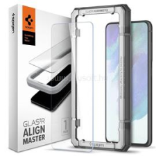 Spigen AlignMaster GLAS.tR Samsung Galaxy S21 FE edzett üveg kijelzővédő fólia (AGL03088) mobiltelefon kellék