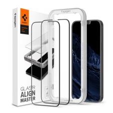 Spigen ALM FC Apple iPhone 13 Pro Max képernyővédő üveg 2db (2.5D, ujjlenyomatmentes, karcálló, 9H, ultravékony, színkie mobiltelefon kellék