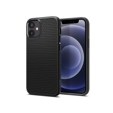 Spigen Apple iPhone 12 Mini ütésálló hátlap - Spigen Liquid Air - fekete tok és táska