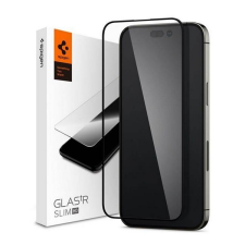 Spigen Apple iPhone 14 Pro tr slim hd képernyővédő üveg (2.5d, karcálló, ujjlenyomat mentes, ultravékony, 0.2) fekete mobiltelefon kellék