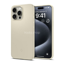 Spigen Apple iPhone 15 Pro Max, Műanyag hátlap védőtok, Spigen Thin Fit, beige tok és táska