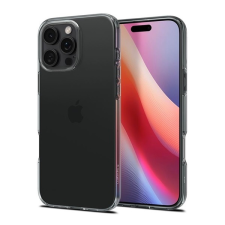 Spigen Apple iPhone 16 Pro crystal flex szilikon telefonvédő (ütésállóság, légpárnás sarok) sötétszürke tok és táska