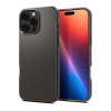 Spigen Apple iPhone 16 Pro thin fit magsafe műanyag telefonvédő (matt, ultravékony, kameravédő, magsafe) sötétszürke
