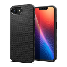 Spigen Apple iPhone 16e liquid air szilikon telefonvédő (ütésállóság, légpárnás sarok, rombusz) fekete tok és táska