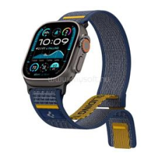 Spigen ATHLEX pótszíj (egyedi méret, nagy, nylon, tépőzáras, légáteresztő, SPORT) SÖTÉTKÉK (AMP09036) okosóra kellék