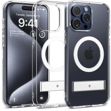 Spigen Caseology Capella iPhone 15 Pro MagSafe clear white tok támasztékkal tok és táska