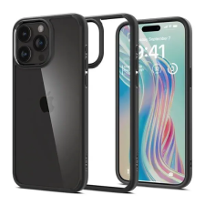 Spigen Crystal Hybrid iPhone 15 Pro ütésálló tok - Fekete tok és táska