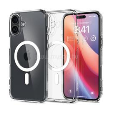Spigen CRYSTAL HYBRID szilikon telefonvédő (ütésállóság, műanyag keret, MagSafe) ÁTLÁTSZÓ (ACS08225) tok és táska
