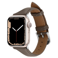 Spigen Cyrill Kajuk Apple Watch bőrszíj 4/5/6/7/8 / SE 40/41 mm khaki színben okosóra kellék