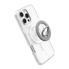 Spigen DUAL POP tartógyűrű (szilikon, mágneses, telefon tartó, kitámasztó, MagSafe) SÖTÉTSZÜRKE tok és táska
