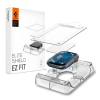 Spigen ELITE SHIELD EZ FIT kijelzővédő fólia 2db (full screen, PET + segédkeret) ÁTLÁTSZÓ Apple Watch Series 10 46mm