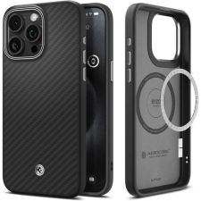 Spigen Enzo Aramid Magfit Magsafe iPhone 15 Pro Max tok fekete (ACS07044) tok és táska