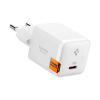 Spigen essential ee301eu hálózati töltő type-c aljzat(30w, pd gyorstöltő 3.0)fehér