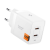 Spigen ESSENTIAL hálózati töltő Type-C aljzat (47W, GaN, PD gyorstöltő 3.0) FEHÉR (ACH08707) (ACH08707)