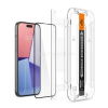 Spigen EZ FIT HD képernyővédő üveg (2.5D, tokbarát, ultravékony, 0.2mm, 9H + segédkeret) FEKETE (AGL06908)