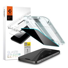 Spigen EZ Fit Pivacy Apple iPhone 15 Pro Max Edzett üveg kijelzővédő (AGL07118) mobiltelefon kellék