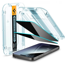 Spigen GLAS.tR EZ Fit Privacy Kijelzővédő iPhone 15 Pro Max 2db mobiltelefon kellék