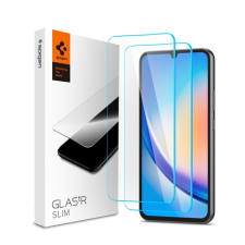 Spigen Glas.tR SLIM Samsung Galaxy A34 Tempered kijelzővédő fólia (2db) mobiltelefon kellék