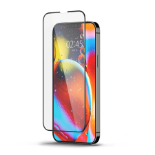 Spigen Glass FC Apple iPhone 14/13/13 Pro Tempered kijelzővédő fólia, fekete mobiltelefon kellék