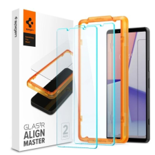 Spigen Glass tR Align Master Sony Xperia 1 V kijelzővédő (AGL06430) mobiltelefon kellék