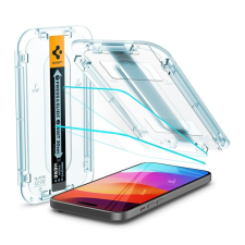Spigen Glass tR EZ Fit 2 Pack Transparency iPhone 15 mobiltelefon kellék