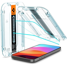 Spigen Glass tR EZ Fit 2 Pack Transparency iPhone 15 üvegfólia mobiltelefon kellék