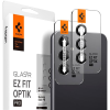 Spigen Glass tR EZ Fit Optik Pro 2 Pack Samsung Galaxy S23 FE üvegfólia - fekete