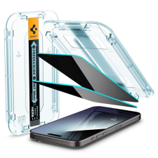 Spigen Glass tR EZ Fit (Privacy) 2 Pack Transparency iPhone 15 Pro mobiltelefon kellék