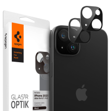 Spigen Glass tR Optik 2 csomag, fekete - iPhone 15/15 Plus fólia mobiltelefon kellék
