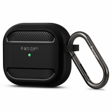 Spigen Husa pentru Apple AirPods 3 - Spigen robusztus páncél - fekete fülhallgató, fejhallgató tok