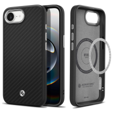 Spigen IPhone 16e tok - Spigen Enzo Aramid MagSafe - matt fekete tok és táska