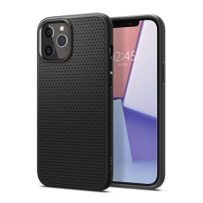 Spigen Liquid Air Apple iPhone 12/12 Pro tok, Matte Black, fekete tok és táska