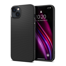Spigen Liquid Air Apple iPhone 14 tok, Matte Black, fekete tok és táska